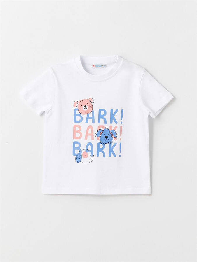 Bicycle Neck Printed Baby Boy T-Shirt - 1