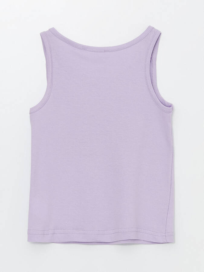 Bicycle Neck Printed Baby Girl Tank Top - 3