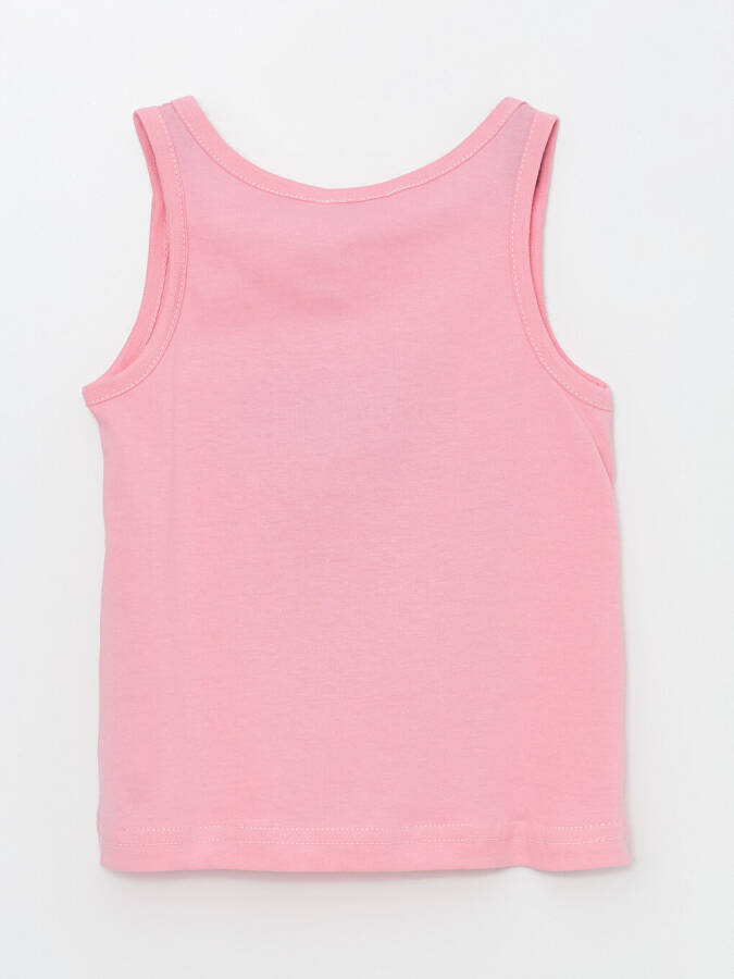Bicycle Neck Printed Baby Girl Tank Top - 6