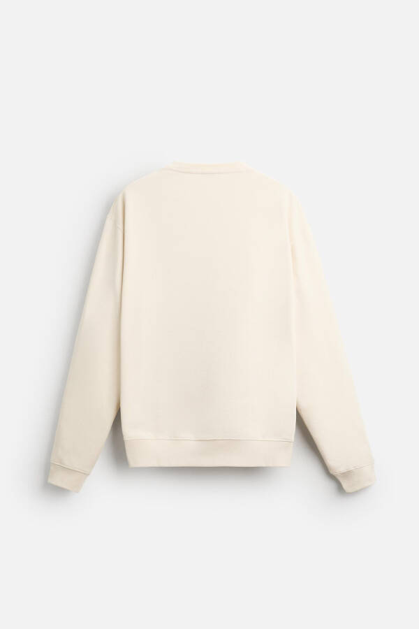 Bicycle neck sweatshirt, dirty white - 15