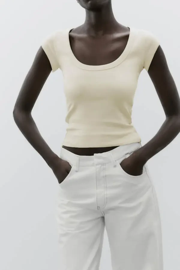 BICYCLE YAKA T-SHIRT-Butter - 2