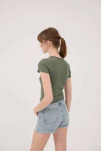 Bicycle Yoqa Basic T-shirt P13343-U6-YOG' YESHILI - 5