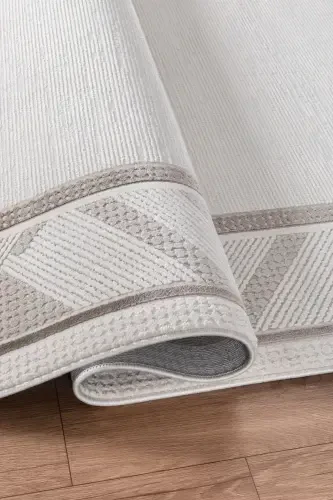 Bienal VL Fringe Modern Woven Rug, High Quality Living Room, Hall, Kitchen Rug-8664A - 1