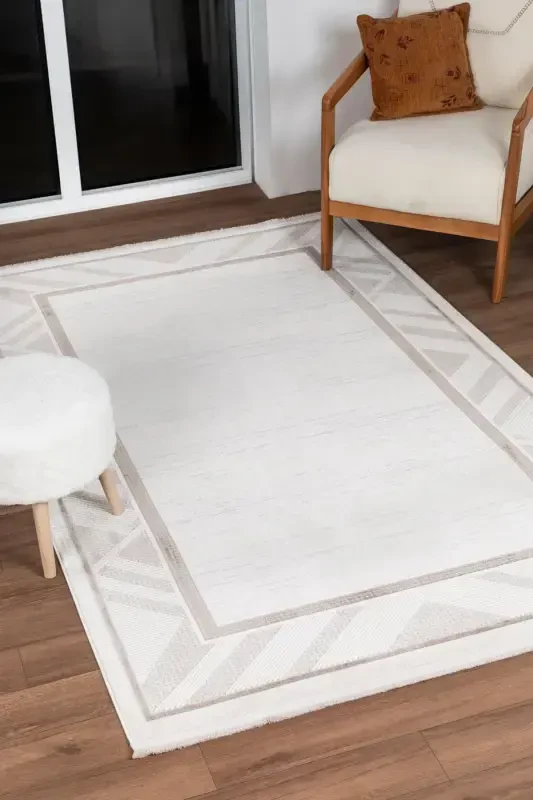 Bienal VL Fringe Modern Woven Rug, High Quality Living Room, Hall, Kitchen Rug-8664A - 2