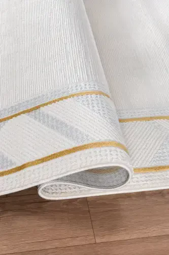 Bienal VL Fringed Modern Woven Carpet, High Quality Living Room, Hall, Kitchen Carpet-8664A - 1