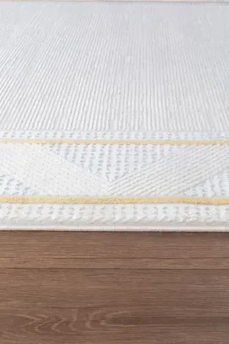 Bienal VL Fringed Modern Woven Carpet, High Quality Living Room, Hall, Kitchen Carpet-8664A - 4