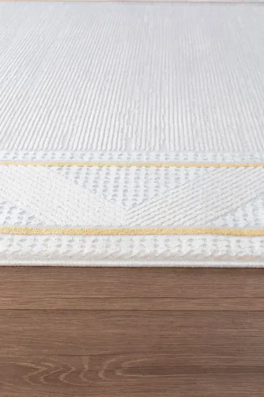 Bienal VL Fringed Modern Woven Carpet, High Quality Living Room, Hall, Kitchen Carpet-8664A - 4