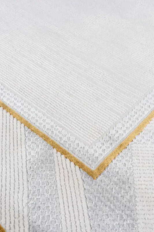 Bienal VL Fringed Modern Woven Carpet, High Quality Living Room, Hall, Kitchen Carpet-8664A - 5