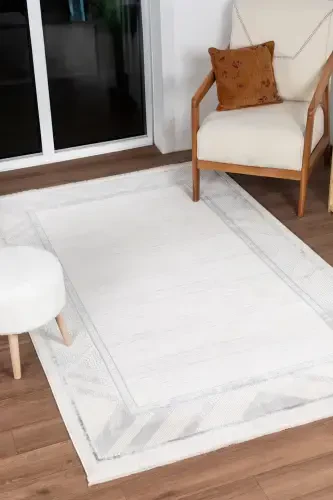 Bienal VL Fringed Modern Woven Carpet, High Quality Living Room, Hall, Kitchen Carpet-8664A - 2