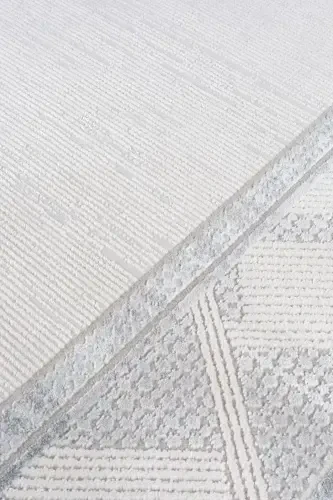 Bienal VL Fringed Modern Woven Carpet, High Quality Living Room, Hall, Kitchen Carpet-8664A - 4