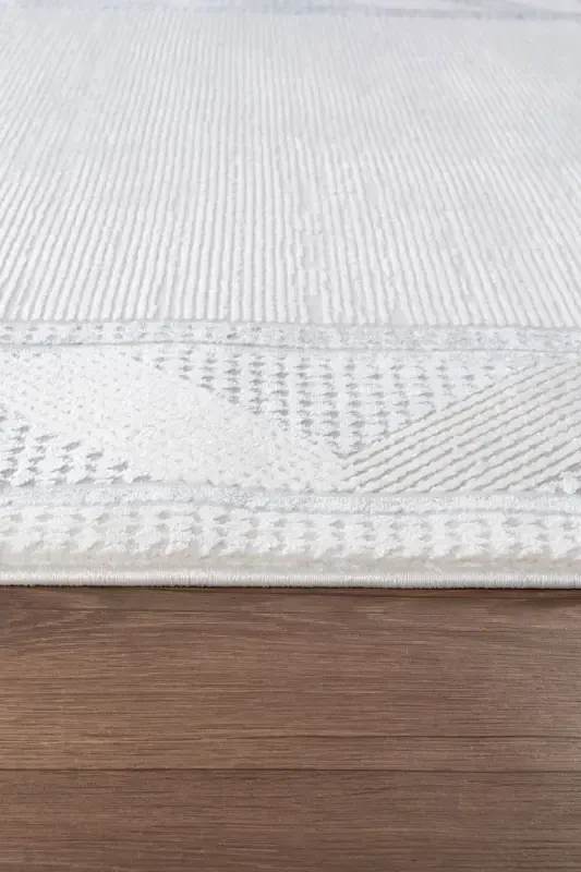 Bienal VL Fringed Modern Woven Carpet, High Quality Living Room, Hall, Kitchen Carpet-8664A - 5