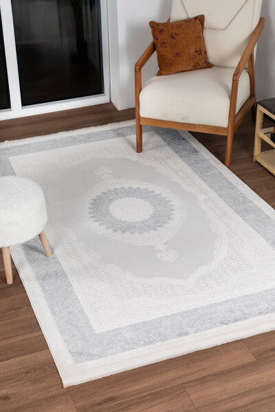 Bienal VL Fringed Modern Woven Rug, High Quality Living Room, Hall, Kitchen Rug - VALERY HOME (1)