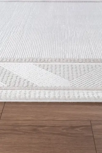 Bienal VL Saçaklı Modern Dokuma Halı,Yüksek Kalite Oturma Odası,Salon,Mutfak Halısı - 8664A-Bej - 5