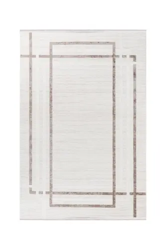 Bienal VL Saçaklı Modern Dokuma Halı,Yüksek Kalite Oturma Odası,Salon,Mutfak Halısı - 8694A-Bej - 4