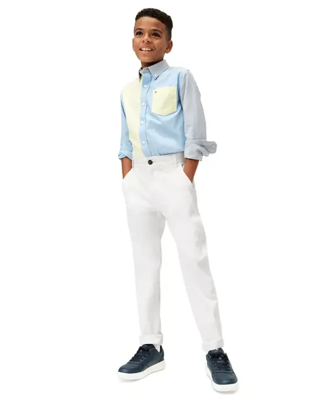 Boys' 8-20 Academy Pants - Fresh white - 1
