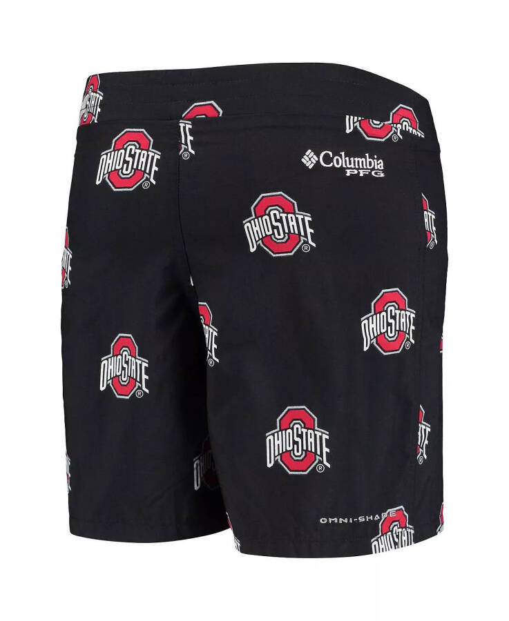 Big Boys Black Ohio State Buckeyes Backcast Printed Omni-Shade Shorts Black - 7