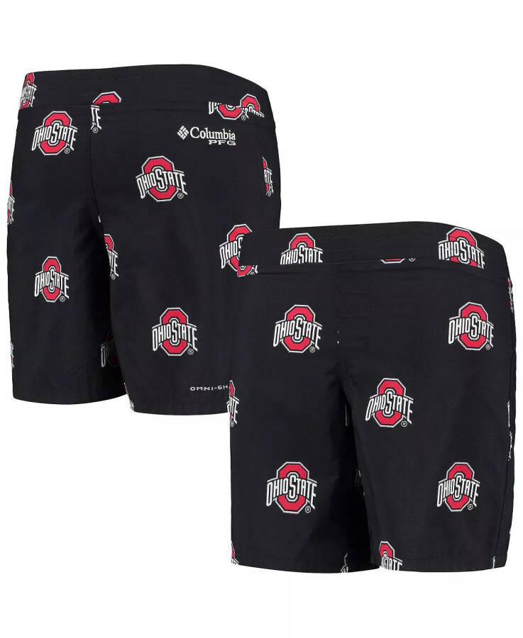 Big Boys Black Ohio State Buckeyes Backcast Printed Omni-Shade Shorts Black - 2