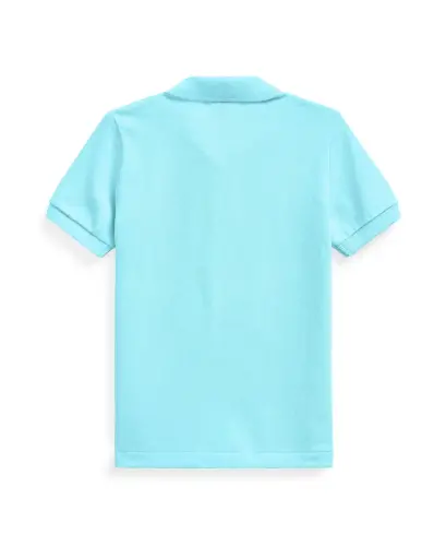 Big Boys Cotton Mesh Logo Polo Shirt-French Turq - POLO RALPH LAUREN (1)