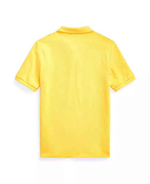 Big Boys Cotton Mesh Logo Polo Shirt Yellowfin - 2