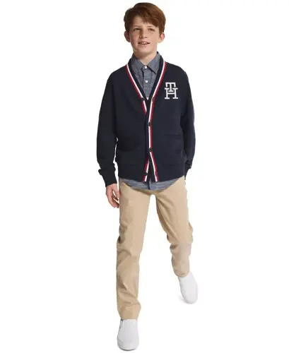 Big Boys Flat Front Stretch Chino Pant - 5