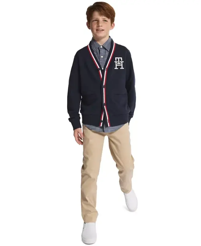 Big Boys Flat Front Stretch Chino Pant - 5