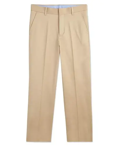 Big Boys Front Pressed Crease Fine Twill Machine Washable Pants - TOMMY HILFIGER (1)