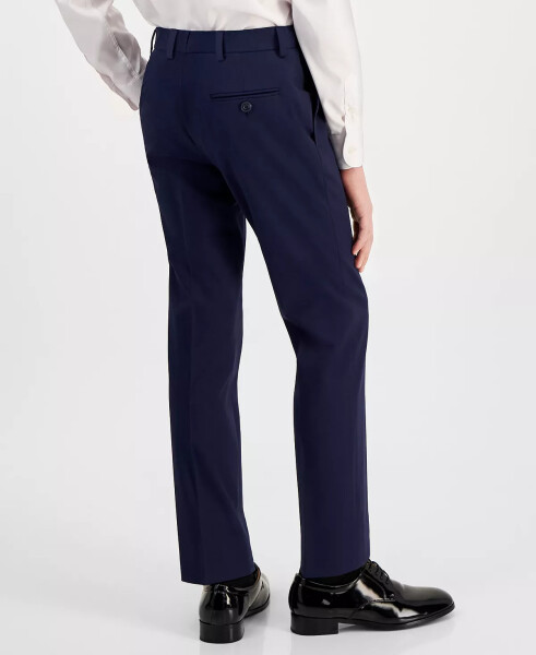 Big Boys Classic Fit Machine Washable Stretch Dress Pants Navy - 2