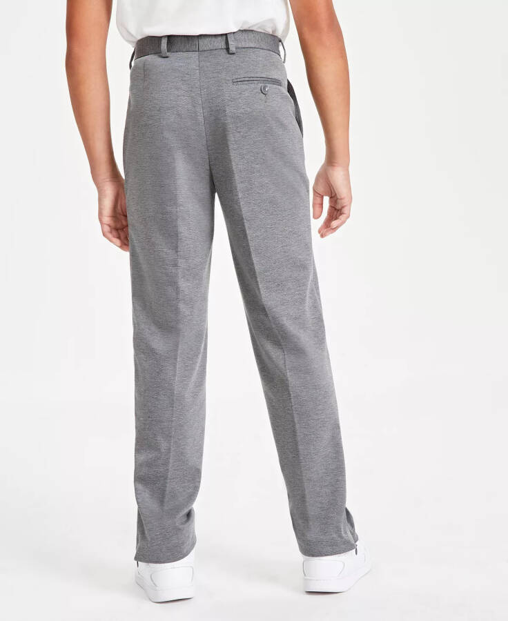 Big Boys Knit Stretch Dress Pant Heather Grey - 3