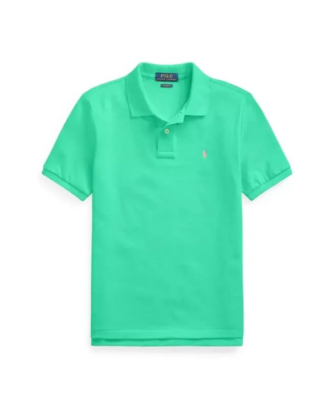 Big Boys Paxta To'r Logotipi Polo Ko'ylagi - Sunset Green - POLO RALPH LAUREN
