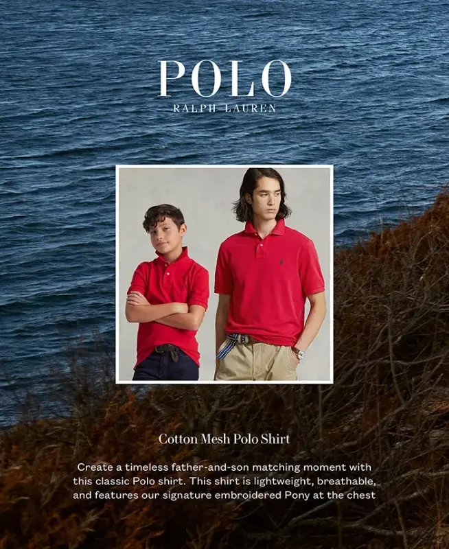 Big Boys Paxta To'r Logotipi Polo Ko'ylak - 6