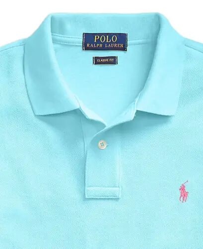 Big Boys Paxta Torli Logo Polo Ko'ylak - Frantsuz Turkuaz 
