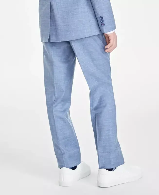 Big Boys Stretch Sharkskin Machine Washable Suit Pants - 2