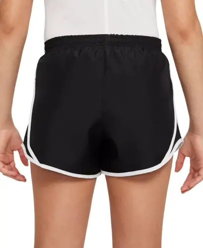 Big Girls Dri-Fit Tempo Running Shorts - Qora/Oq - 4