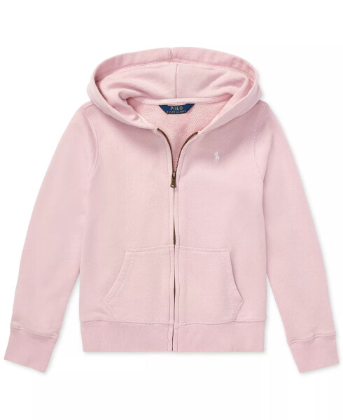 Big Girls French Terry Full-Zip Hoodie Hint Of Pink - 5