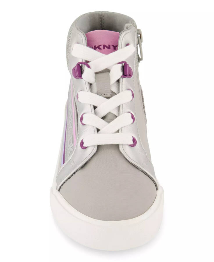 Big Girls Hannah Elastic Sneakers Gray - 4