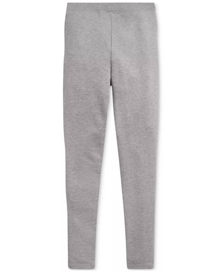 Big Girls Washed French Terry Leggings Light Grey Heather - 3