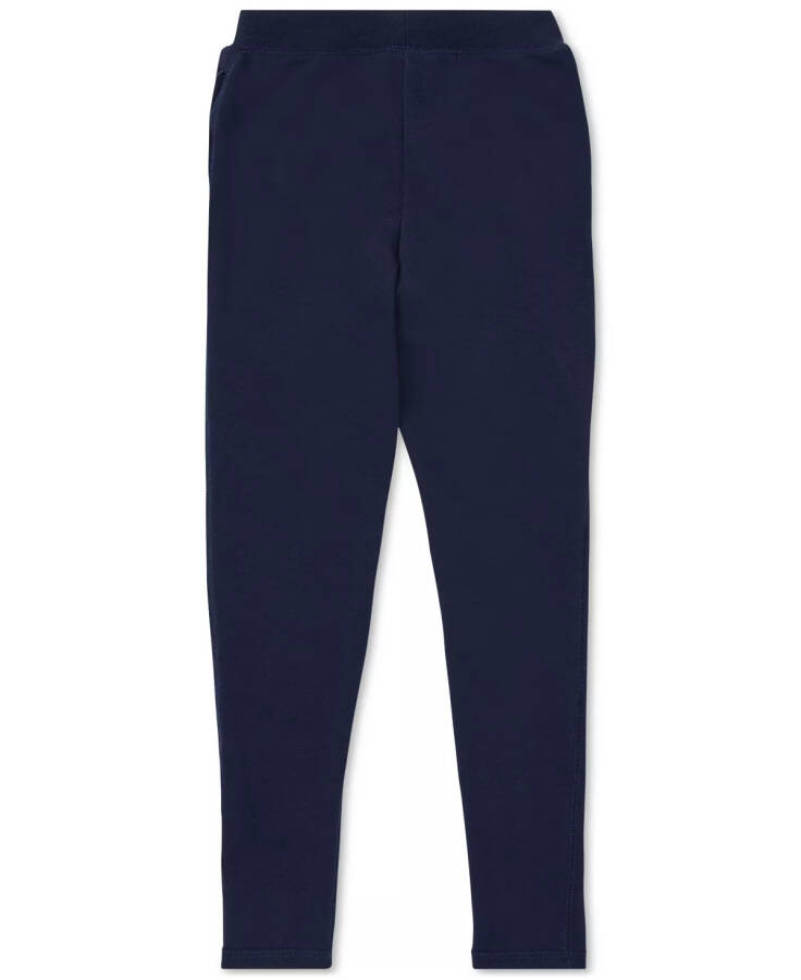 Big Girls Washed French Terry Leggings Refined Navy - 2