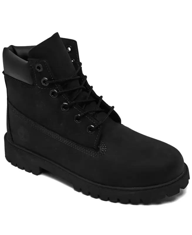 Big Kids' 6 Inch Premium Waterproof Boots from Finish Line - Black - 1