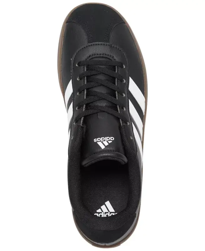 Big Kids' VL Court 3.0 Casual Sneakers from Finish Line - Core Black, Cloud White - 5