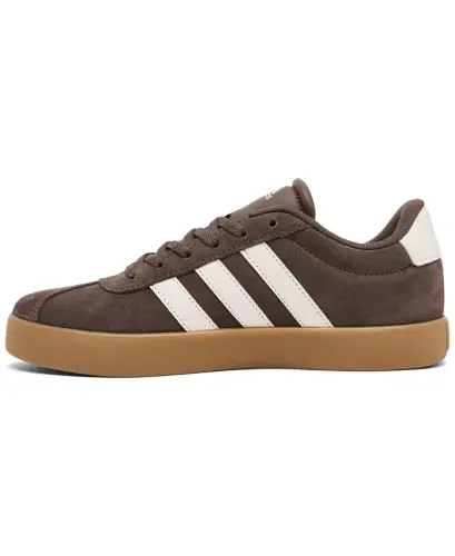 Big Kids' VL Court 3.0 Casual Sneakers from Finish Line - Earth Strata, White - 3