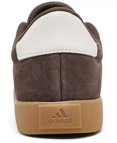 Big Kids' VL Court 3.0 Casual Sneakers from Finish Line - Earth Strata, White - 4