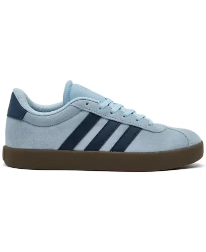 Big Kids' VL Court 3.0 Casual Sneakers from Finish Line - Sky, Indigo, Gum - adidas (1)