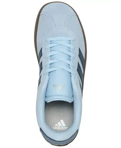 Big Kids' VL Court 3.0 Casual Sneakers from Finish Line - Sky, Indigo, Gum - 5