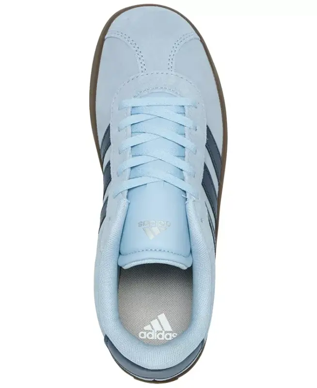 Big Kids' VL Court 3.0 Casual Sneakers from Finish Line - Sky, Indigo, Gum - 5