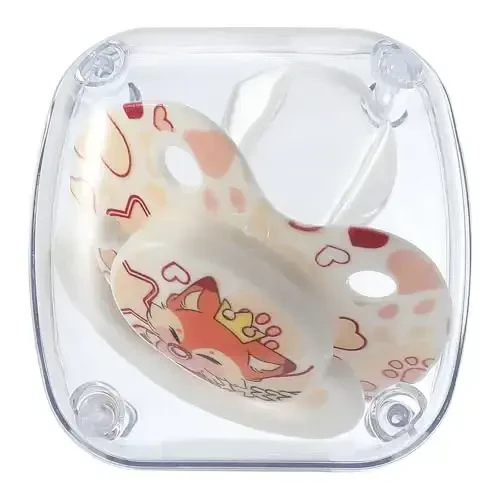 Big Size Adult Pacifier for Anxiety: Cute Paci Large Shield for Sleep - Silicone Binky Autism Toys with Case White - 5