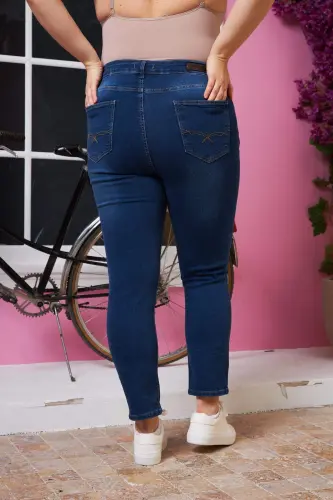 Big Size Kim.Navy Blue Pants - 4