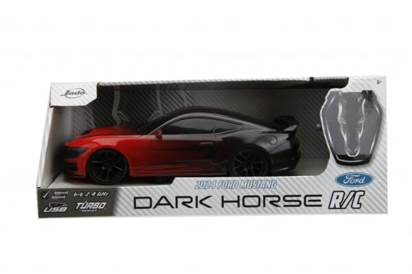 Big Time Muscle 1: 16 2024 Ford Mustang Dark Horse RC Radio Control Cars - JADA TOYS