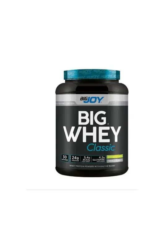 Big Whey Classic Chocolate Flavored Protein Powder 30 Servings 1020g Whey Protein with Added Digestive Enzymes - 1