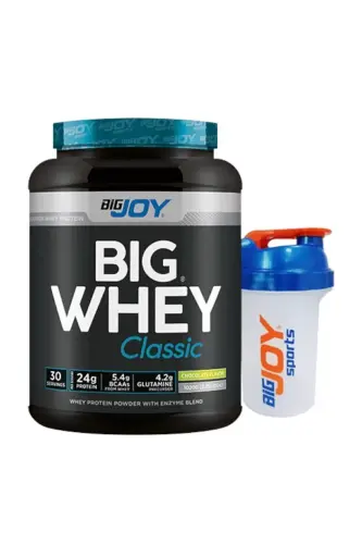 Big Whey Classic Chocolate Flavored Protein Powder 30 Servings 1020g Whey Protein with Added Digestive Enzymes - 1