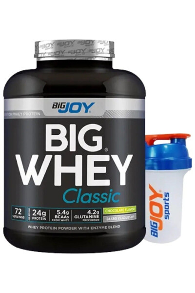 Big Whey Classic Chocolate Flavored Protein Powder 72 Servings 2448 g with Added Digestive Enzymes - 1